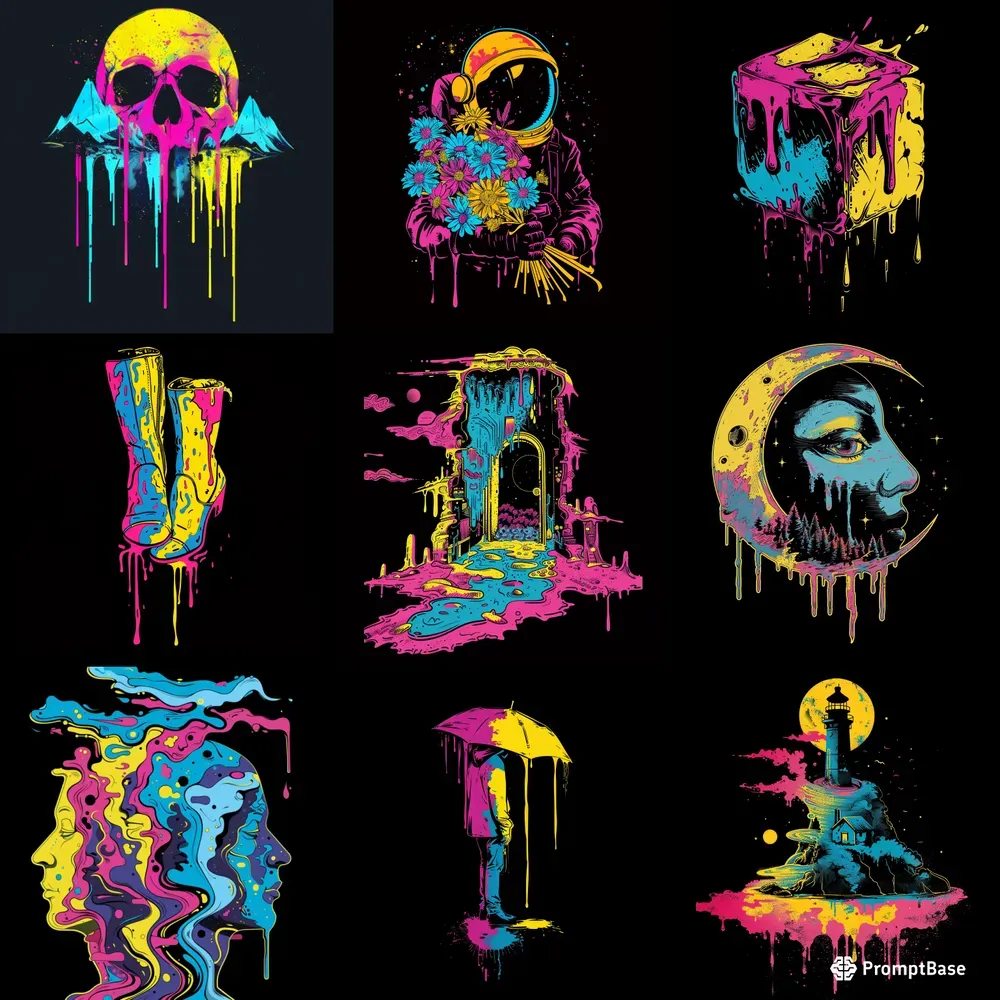 Graffiti Inspired Psychedelic Vector Art