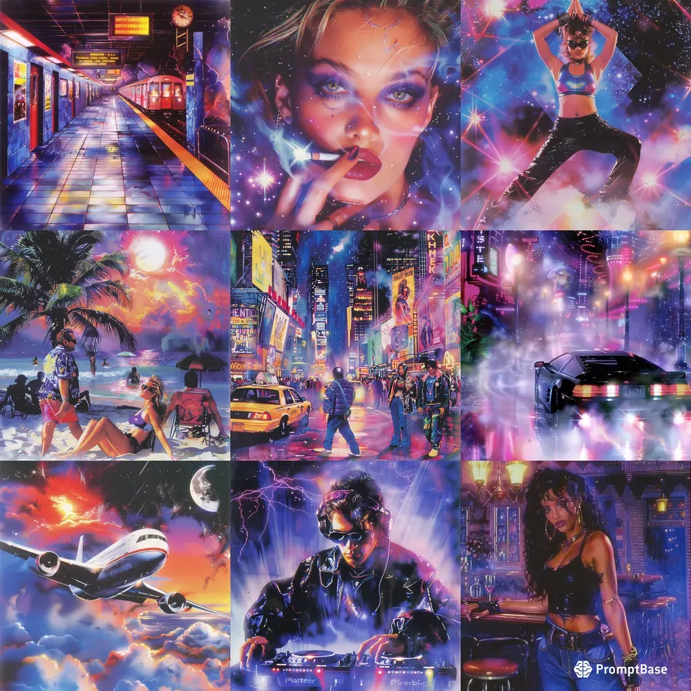 80s Retro Neon Vibes