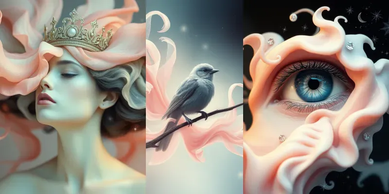 Celestial Surrealism With Soft Tones generated by undefined