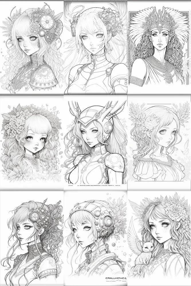 Stunning Ladies - Coloring Pages