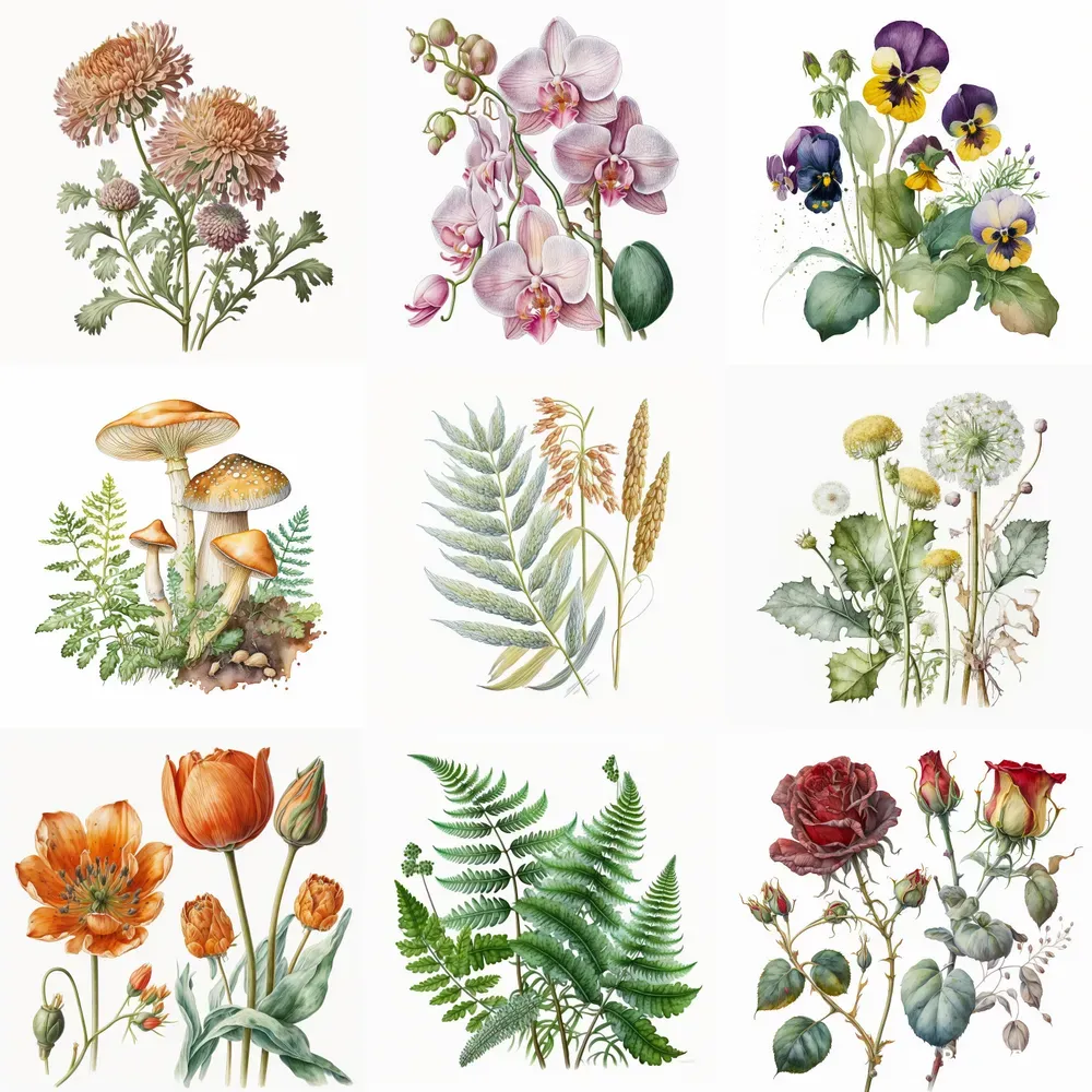 Botanical Watercolor Illustrations