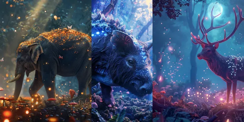 Creatures In Enchanted Forests generated by undefined