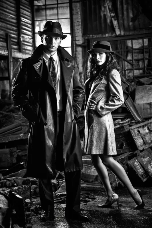 Edgy Sin City Film Noir Style Photoshoot