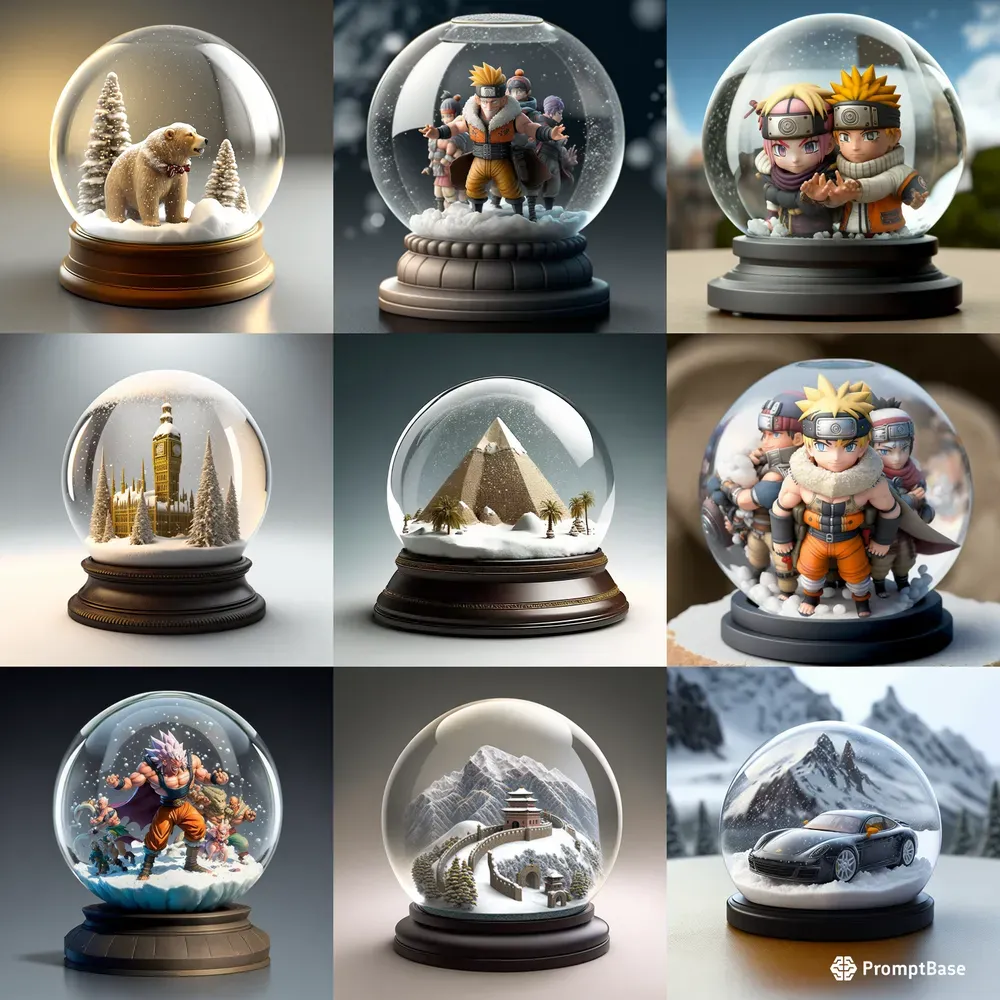 Realistic Snow Globes