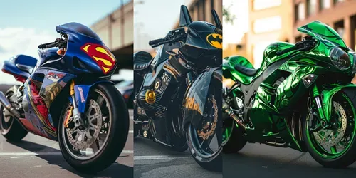 Superhero Motorcycles generated by midjourney