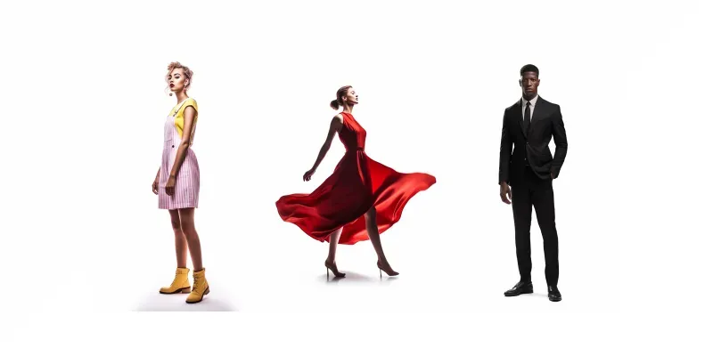 Fashion Models White Background generated by undefined