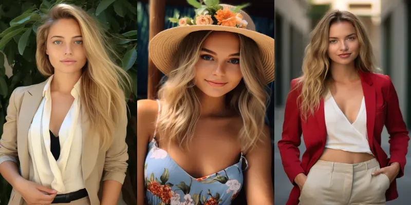 Beautiful Blonde Models generated by undefined