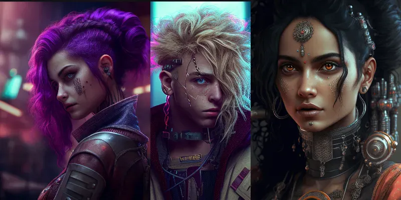 Cyberpunk Characters generated by undefined