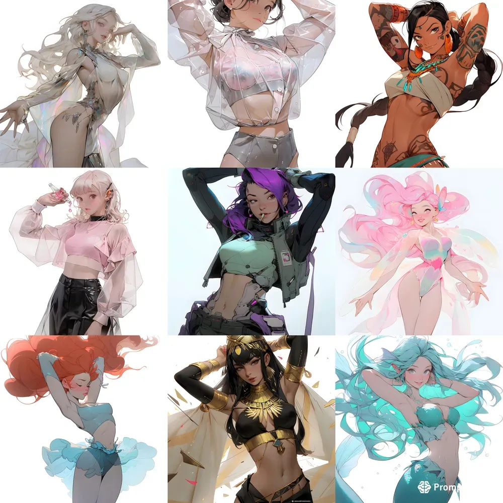 Gorgeous Woman Character Designs