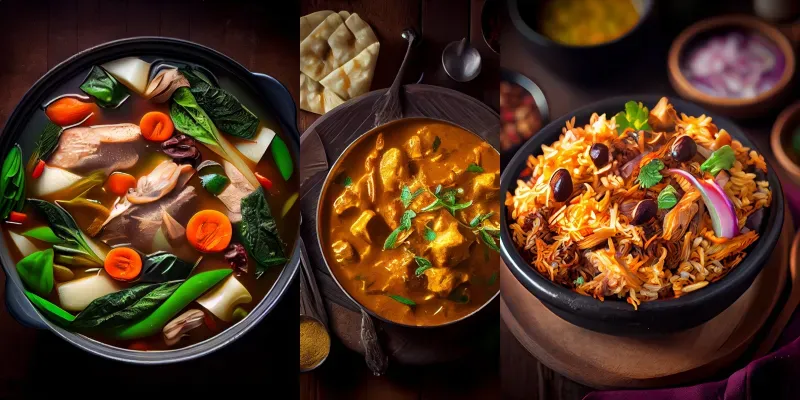 Realistic Dishes Photographs generated by undefined