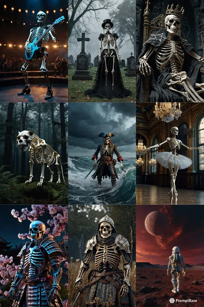 High Quality Skeleton Photograph Art