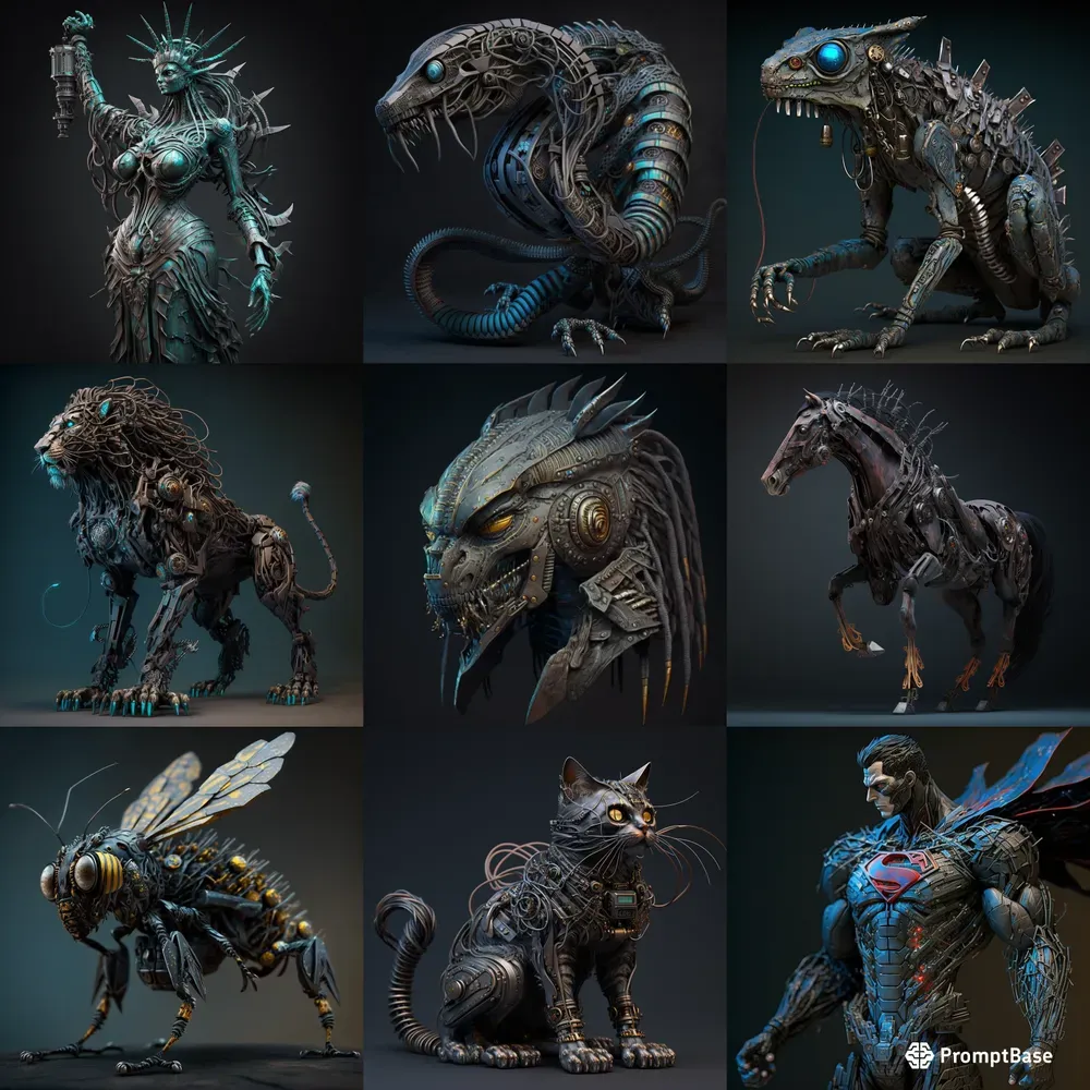Sifi-noir Sculptures