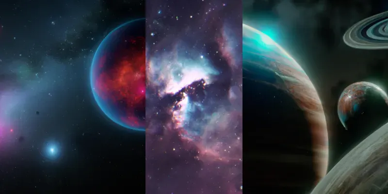Extremely Detailed Space Backgrounds generated by undefined