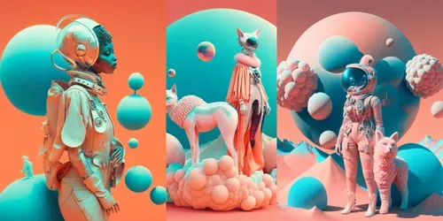 Fashion Live Mars generated by midjourney