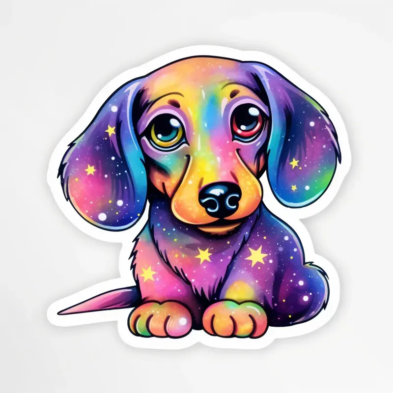 Lisa Frank Galaxy Styled Stickers