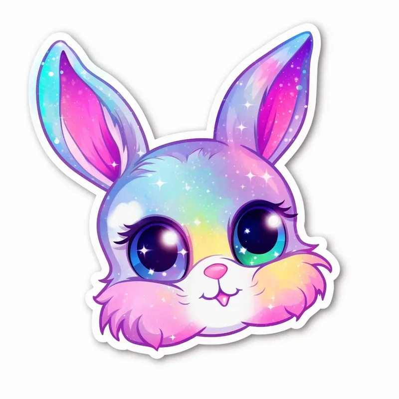 Lisa Frank Galaxy Styled Stickers