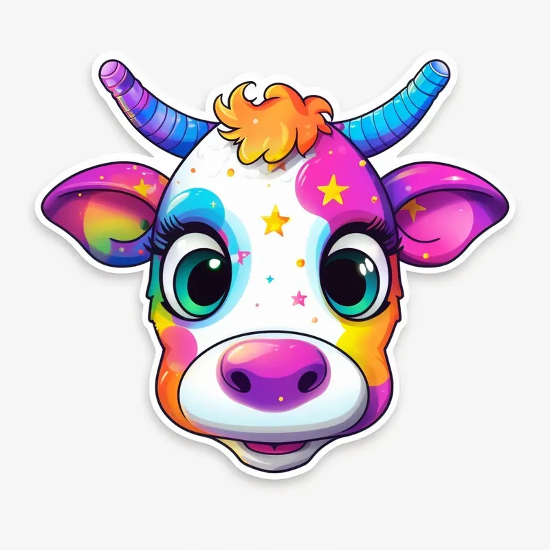Lisa Frank Galaxy Styled Stickers