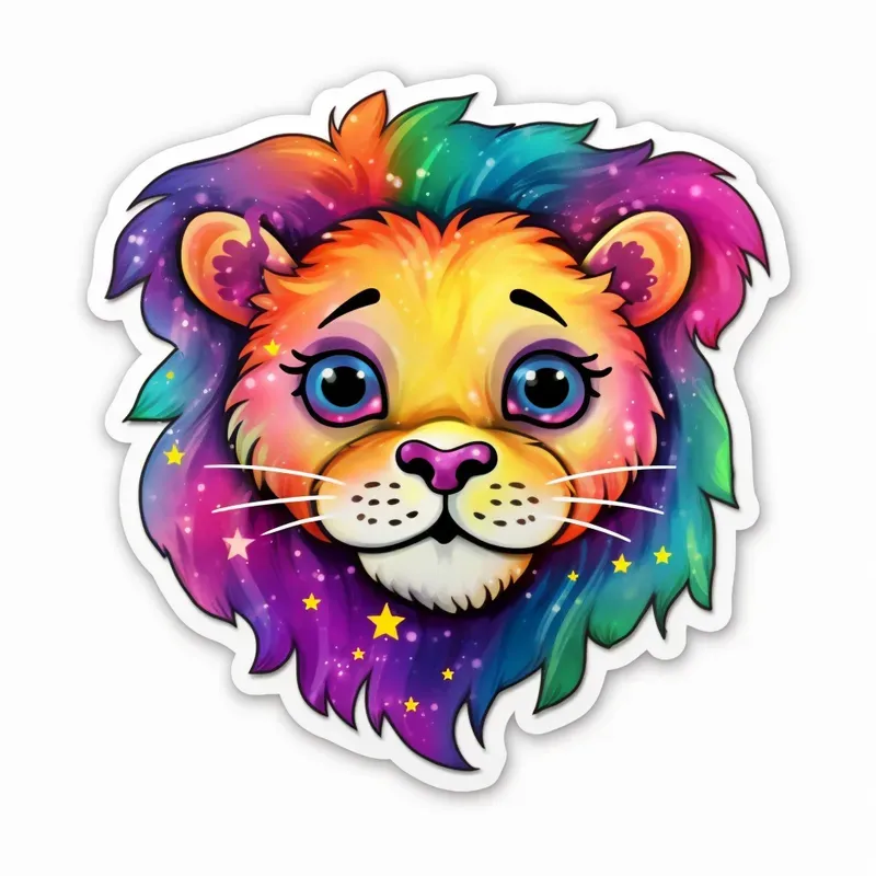 Lisa Frank Galaxy Styled Stickers
