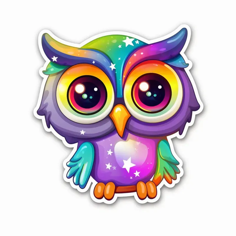 Lisa Frank Galaxy Styled Stickers