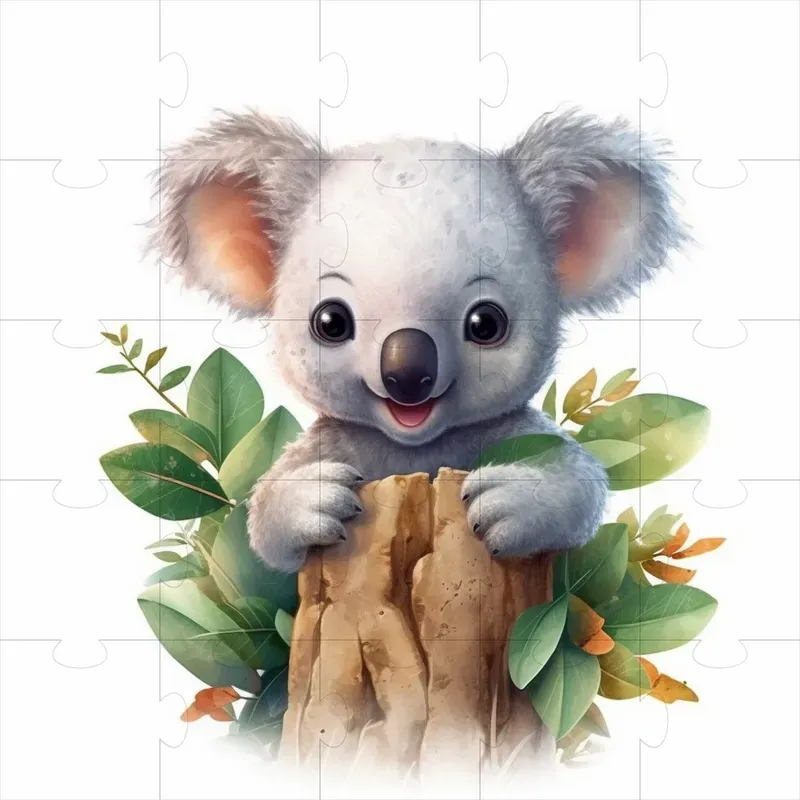 Cute Animals Watercolor Style Hq