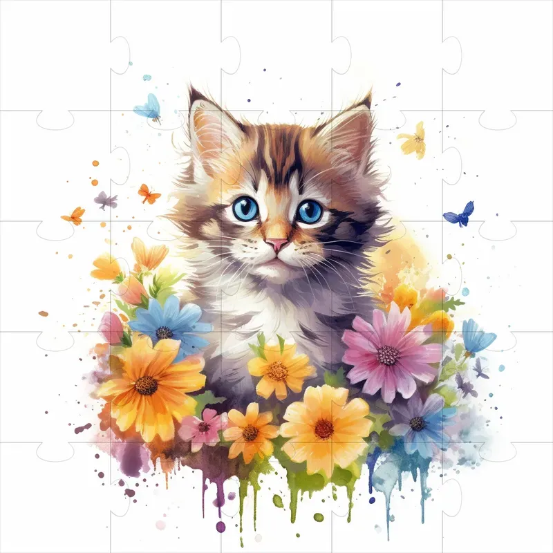 Cute Animals Watercolor Style Hq