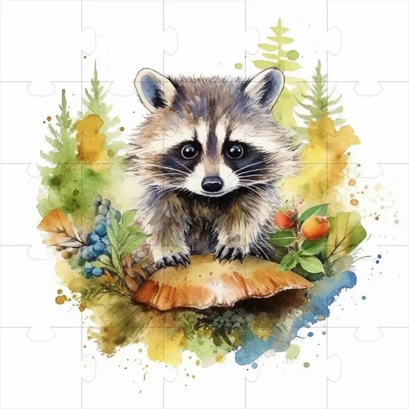 Cute Animals Watercolor Style Hq