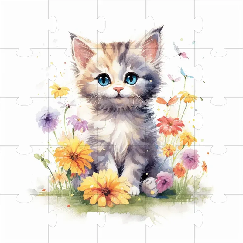 Cute Animals Watercolor Style Hq