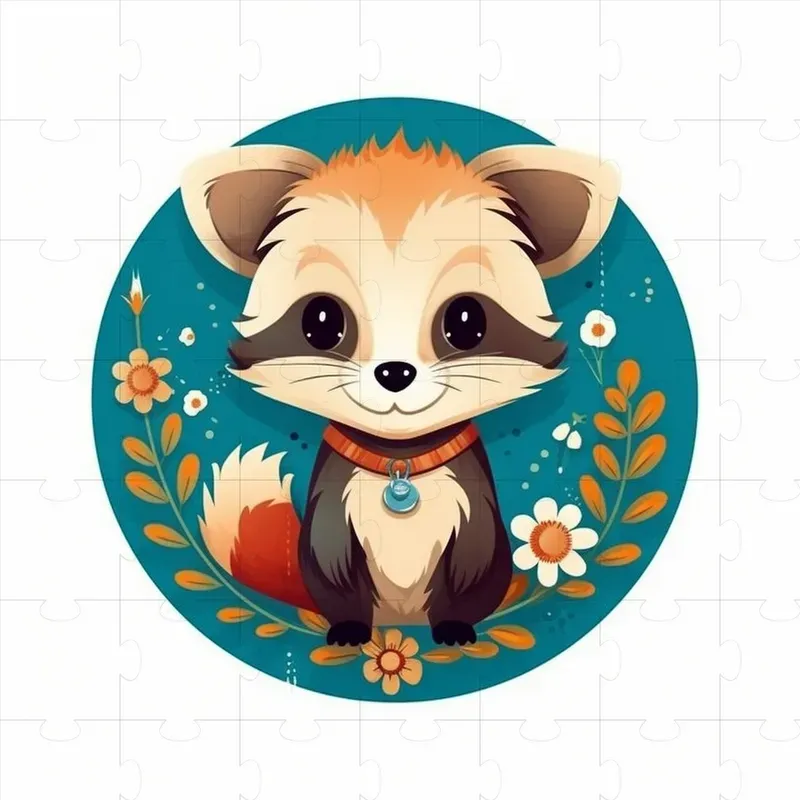 Cute Animals Boho Clipart Style