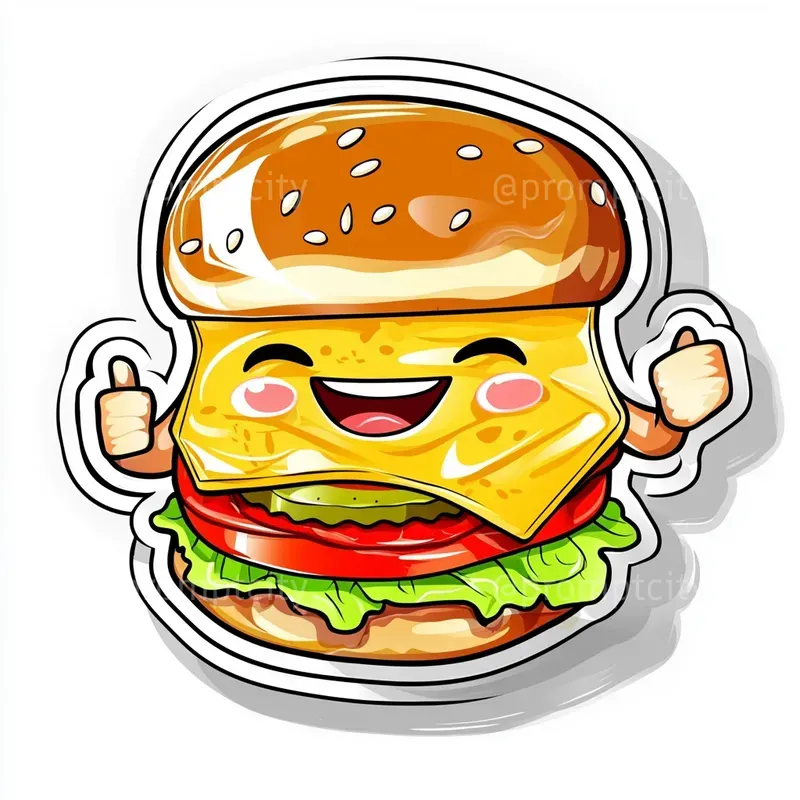 Bold Cartoon Stickers In Calarts Style