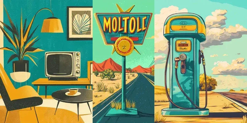 Retro Pop Art With Vintage Twists generated by undefined