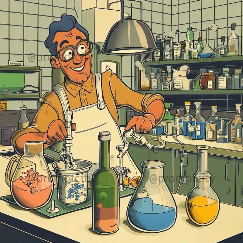 Classic Newspaper Comic Art Style