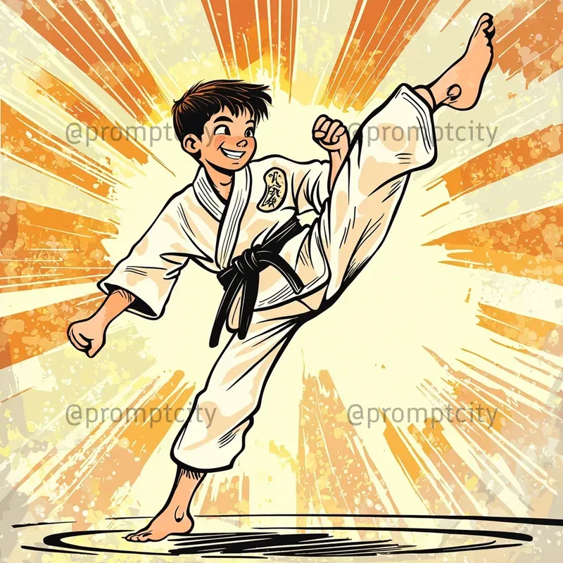 Classic Newspaper Comic Art Style