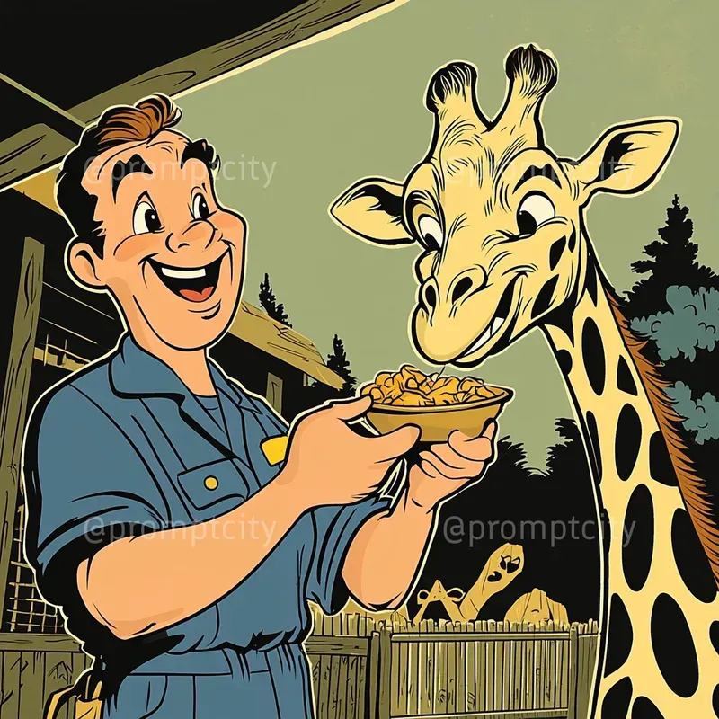 Classic Newspaper Comic Art Style