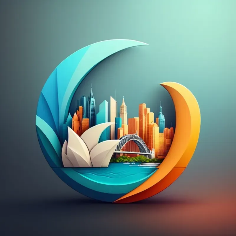 Custom 3D City Logo Designs