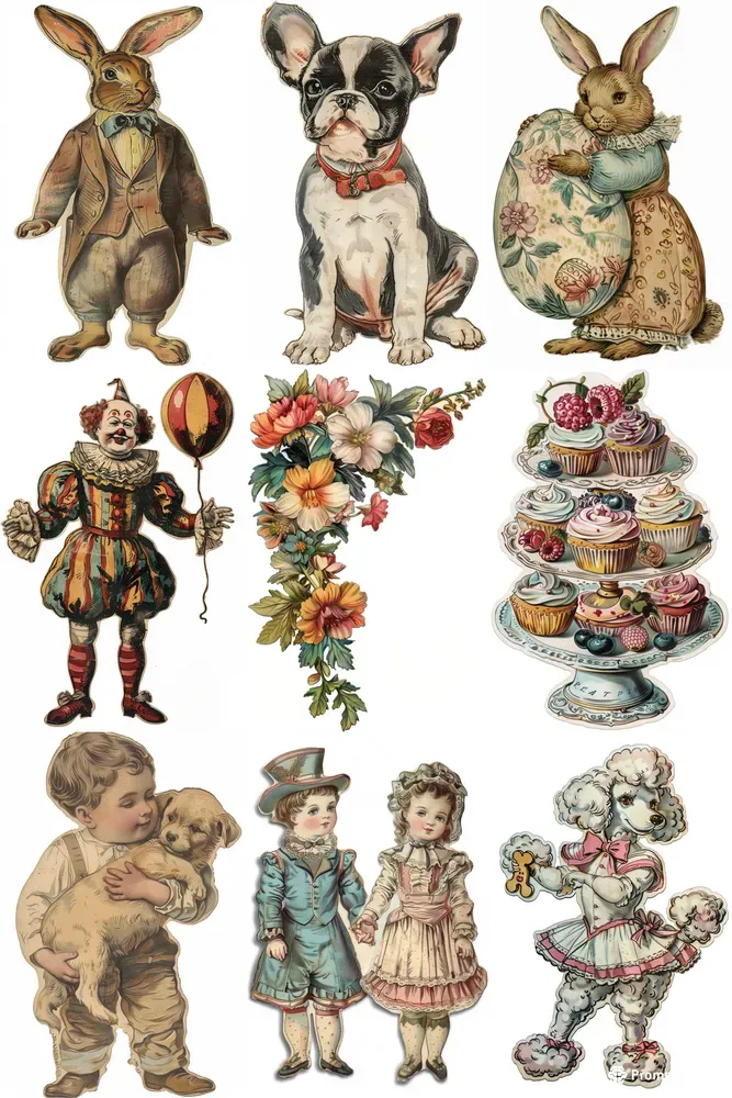 Victorian Scrapbook Ephemera Die Cuts