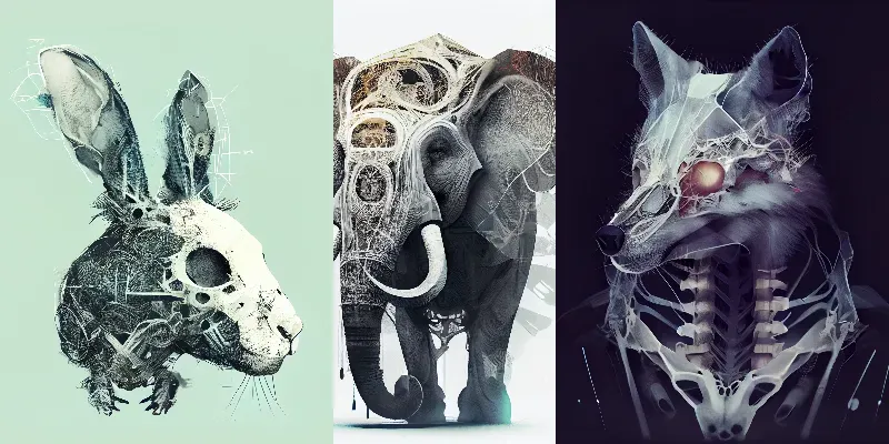 Wired Skull Heads generated by undefined