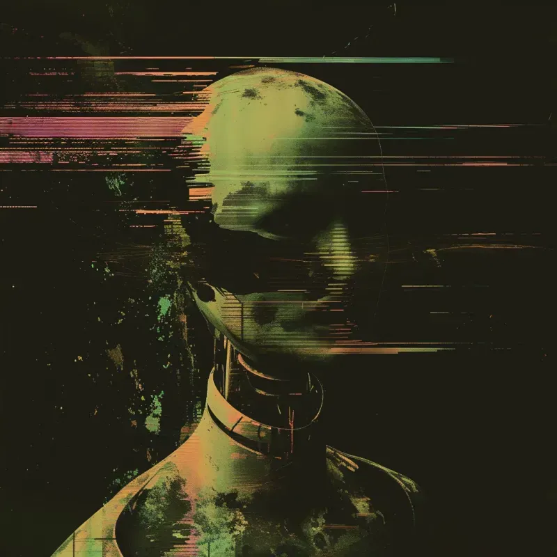 Retro-horror Analog Vhs Glitch Art