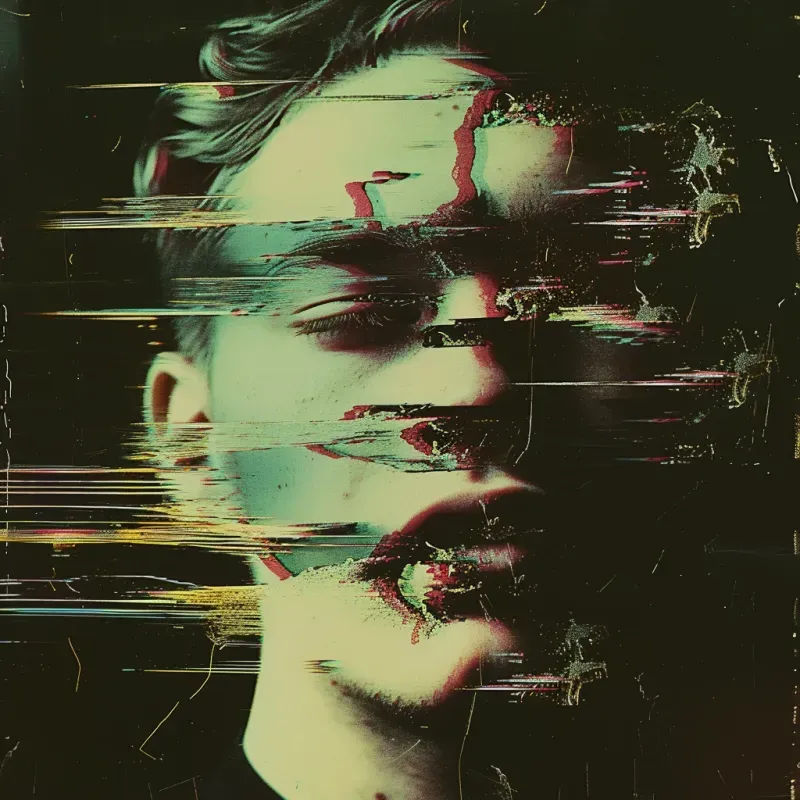 Retro-horror Analog Vhs Glitch Art
