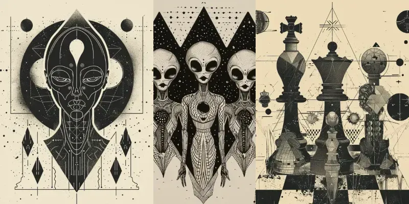 Nihilistic Tarot Card Inspired Artwork generated by undefined