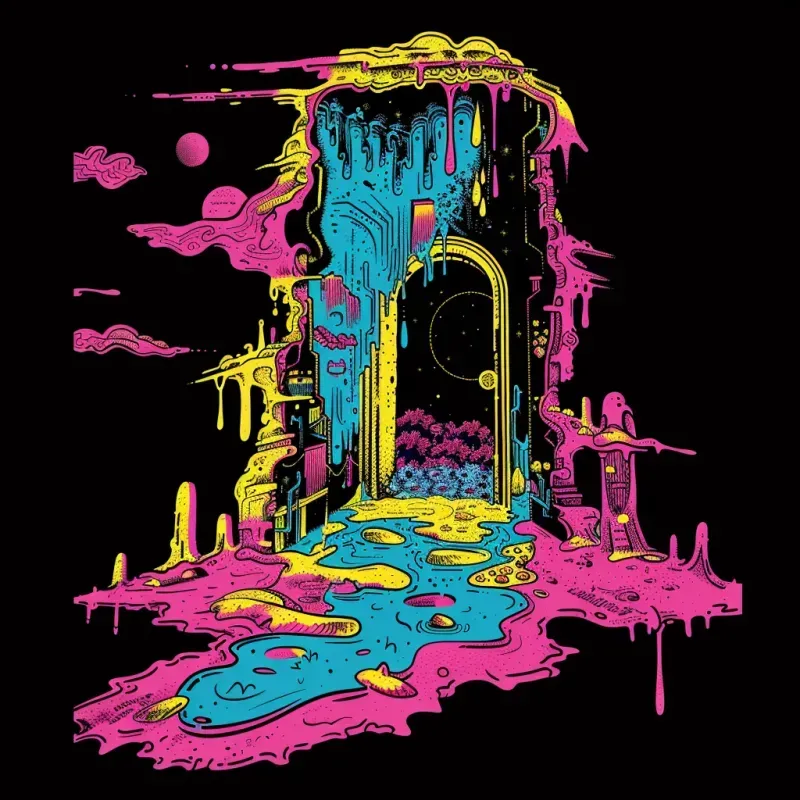 Graffiti Inspired Psychedelic Vector Art