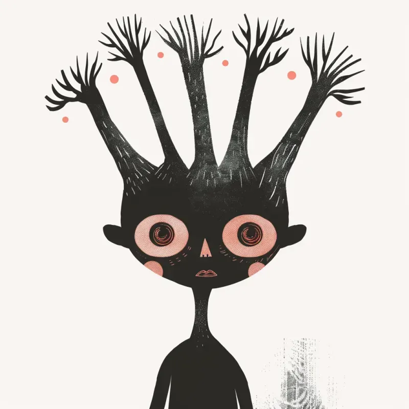 Creepy Uncanny Children Illustrations