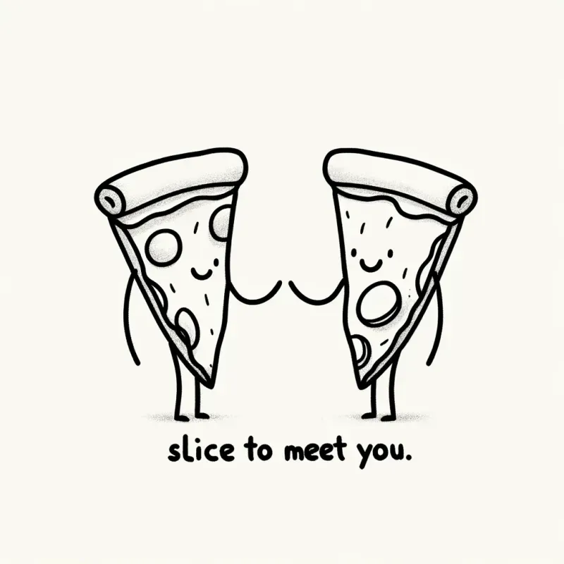 Funny Line Art Doodles With Text