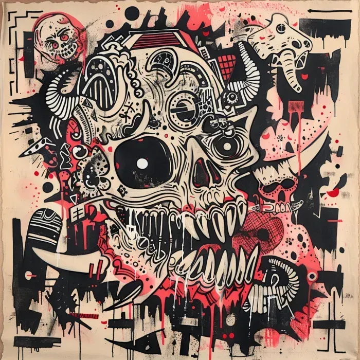 Detailed Vintage Vinyl Album Cover Art