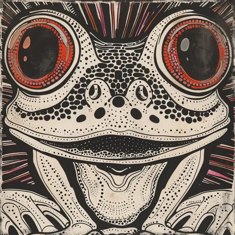 Detailed Vintage Vinyl Album Cover Art