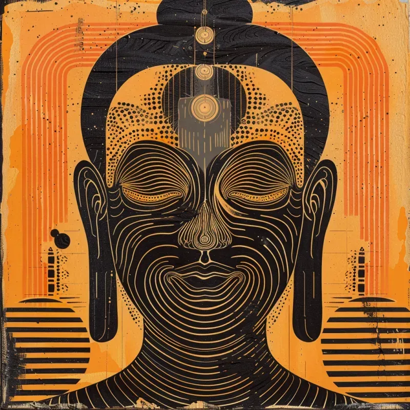 Detailed Vintage Vinyl Album Cover Art