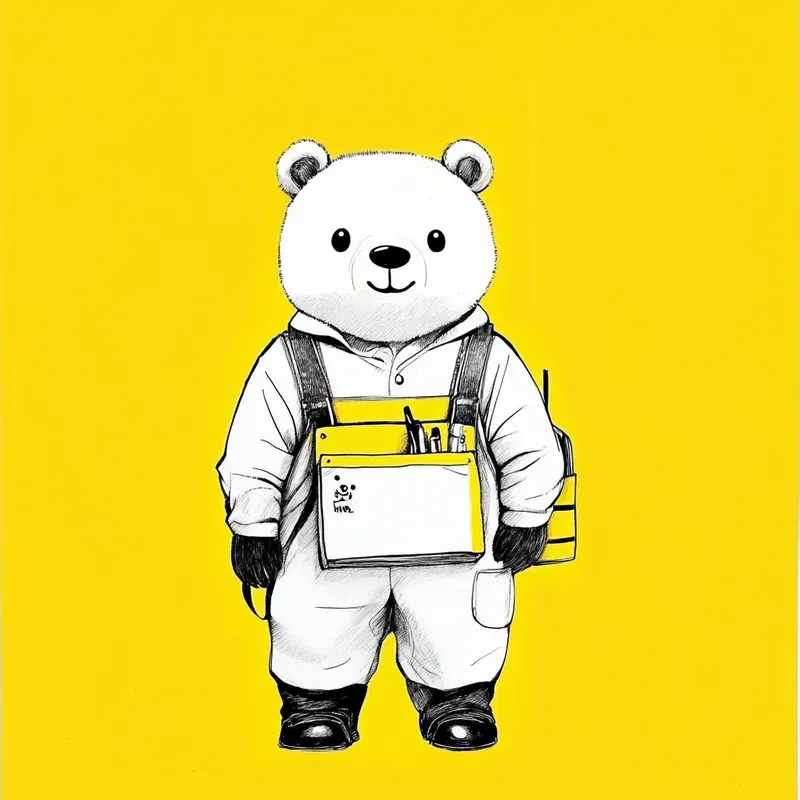 Simplified Cartoon Character Doodles