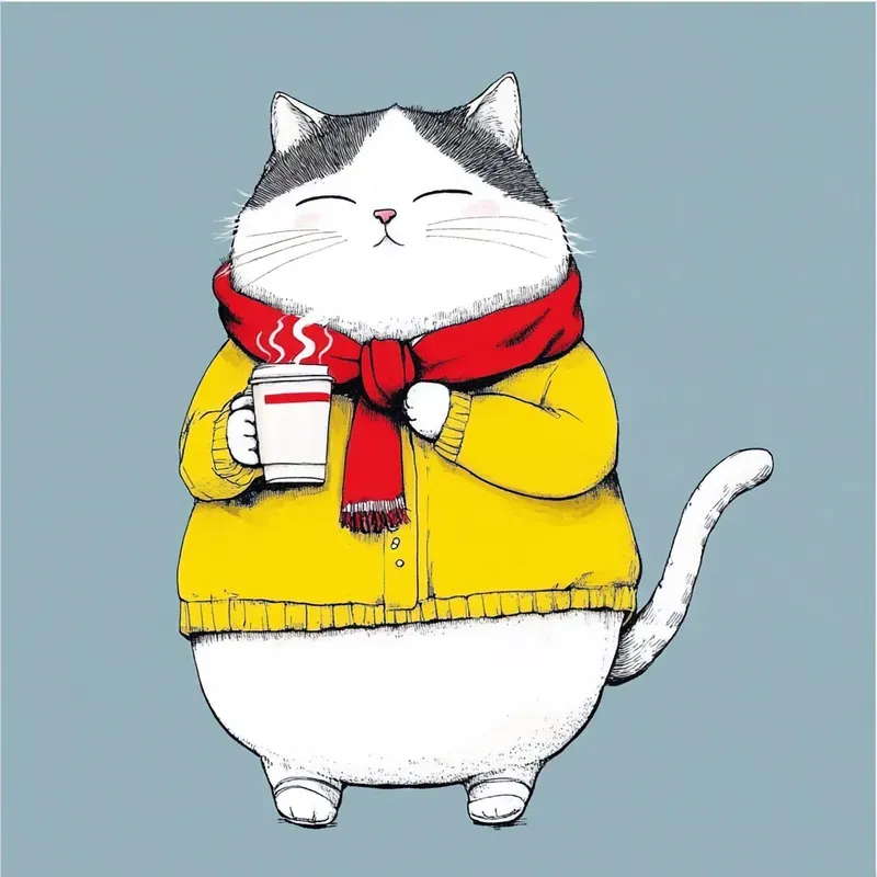 Simplified Cartoon Character Doodles