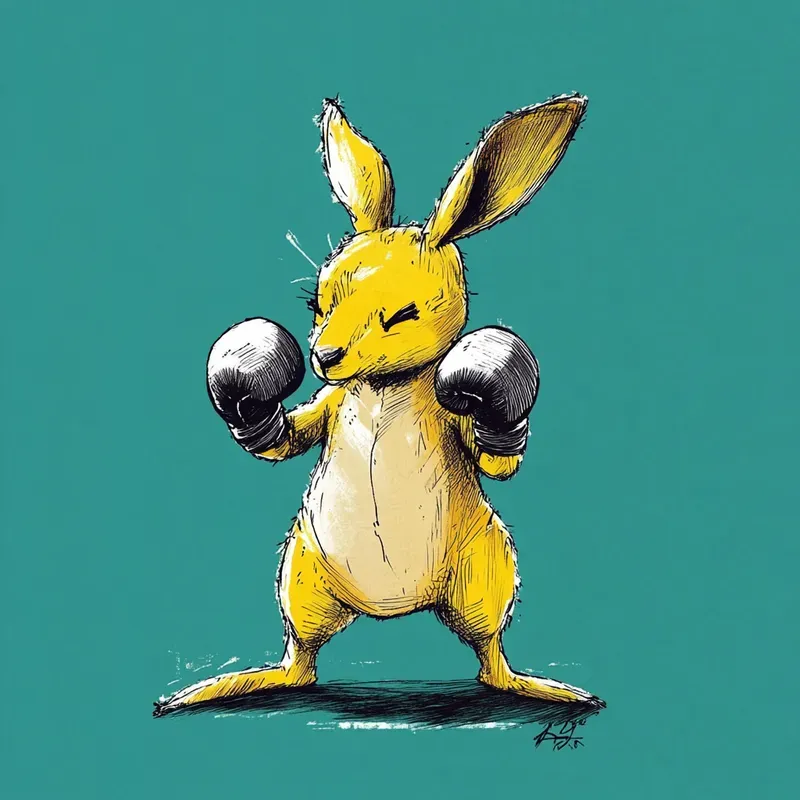 Simplified Cartoon Character Doodles