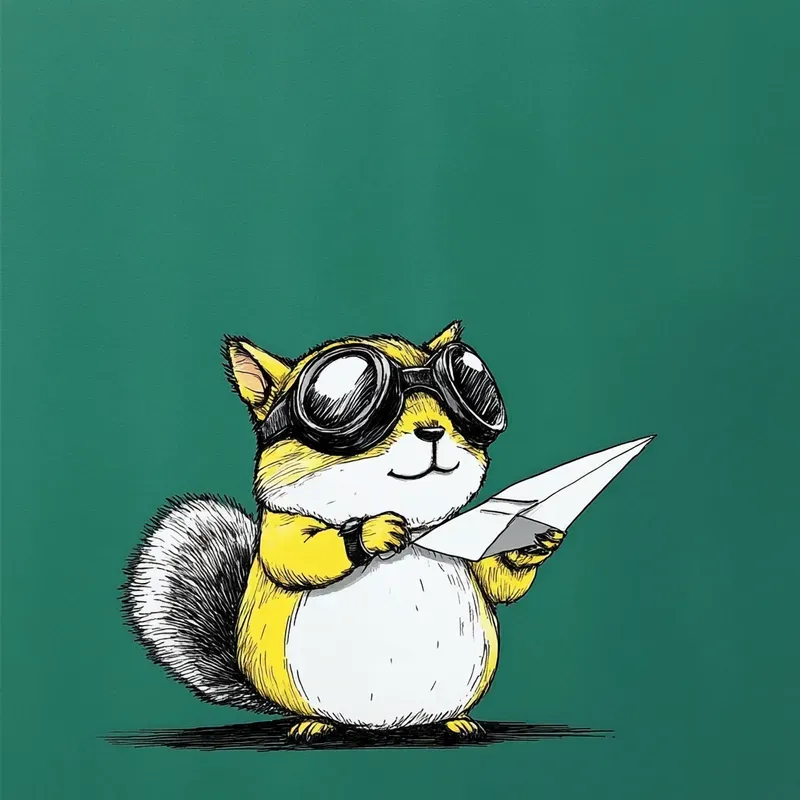 Simplified Cartoon Character Doodles