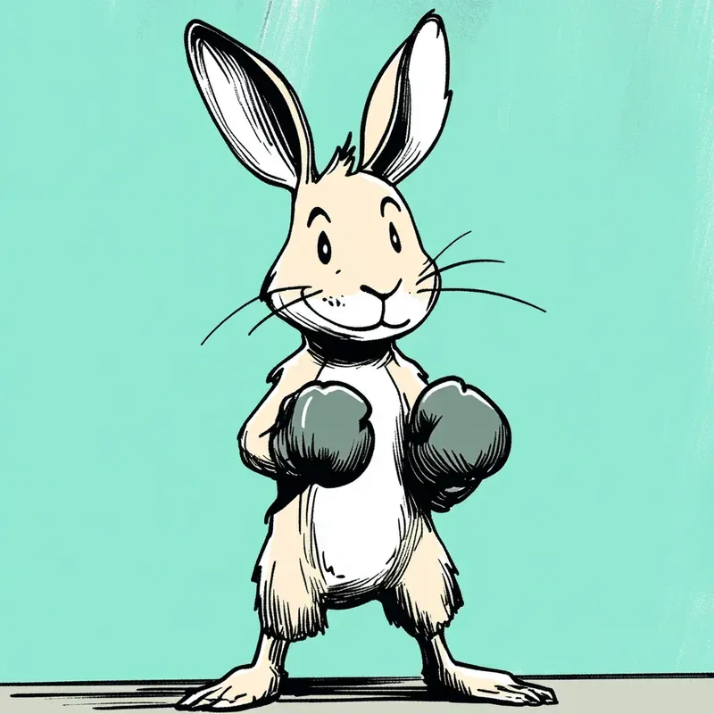 Playful Minimalist Cartoon Characters With